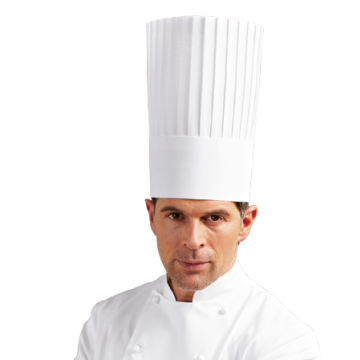 3298-6037 CHAPÉU KING - estilo Bragard 30 cm