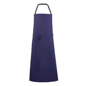 avental azul de chef profissional com bolso na cintura